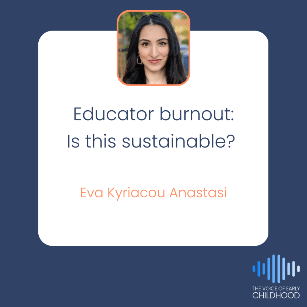 Eva Kyriacou Anastasi Educator burnout Teacher burnout Is this sustainable?