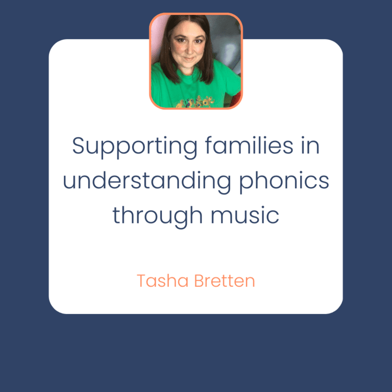 Tasha Bretten - supporting families in understanding phonics through music