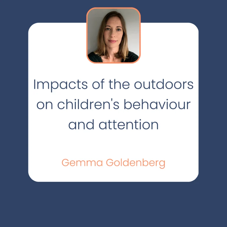 Impacts of the outdoors on children's behaviour