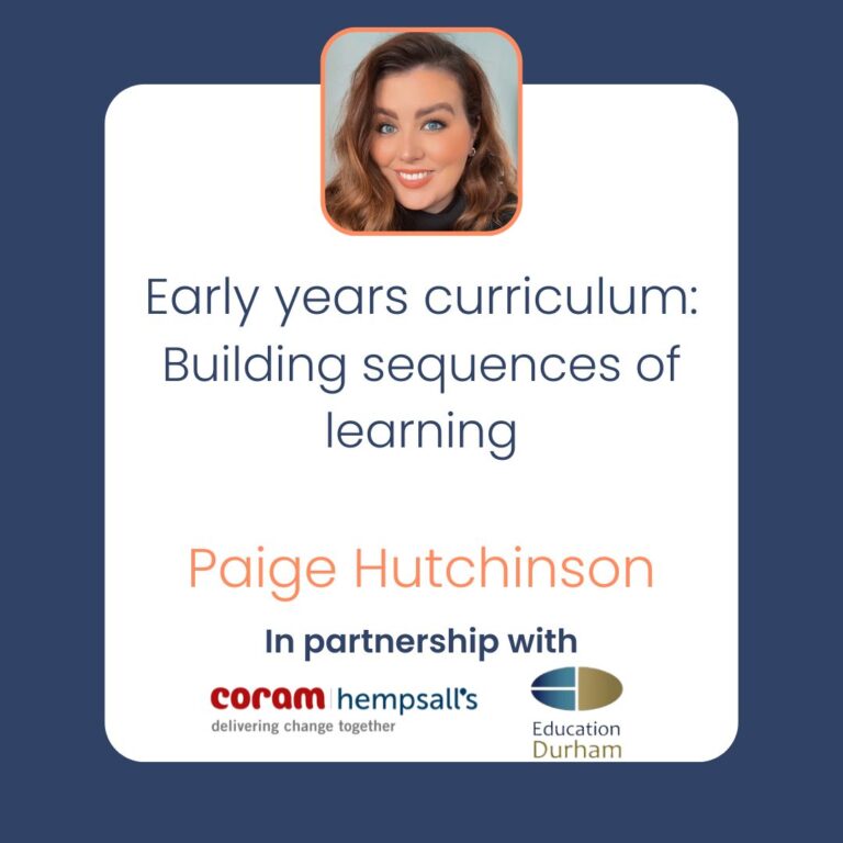 Education Durham: Early years curriculum project part 2