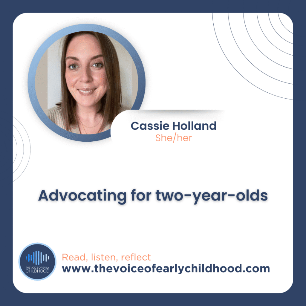 Cassie Holland Two-year-olds in schools