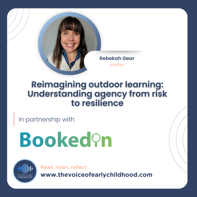 Reimagining outdoor learning: Understanding agency from risk to resilience Rebekah Gear