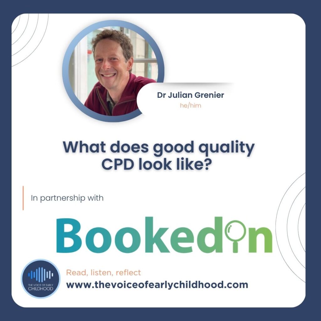 Dr Julian Grenier - High quality CPD. The Voice of Early Childhood